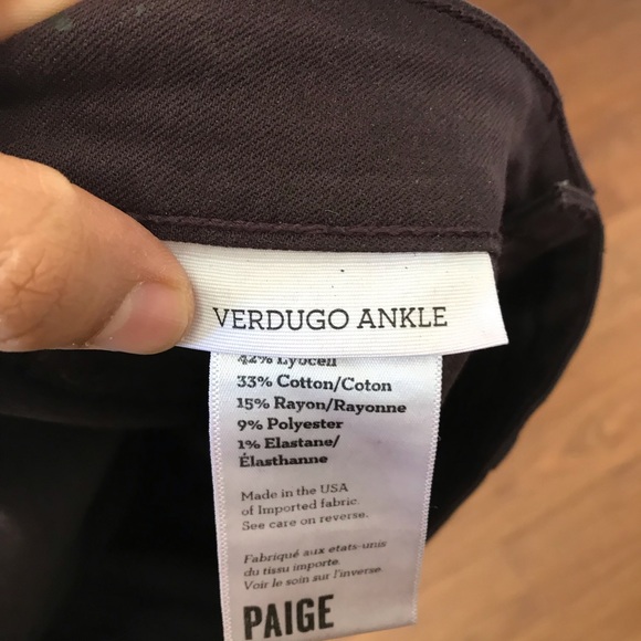 PAIGE Verdugo Ankle Coated Skinny Jeans Size 27 - Picture 6 of 8